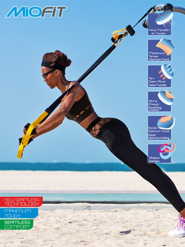 Fishnet Seamless Spor Tayt - Resim 5