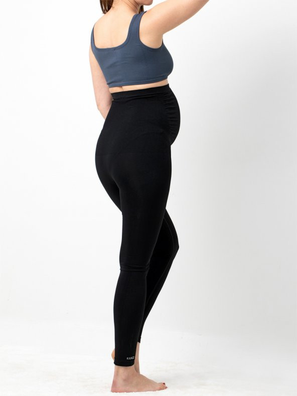 Seamless Yüksek Bel Hamile Tayt - 3