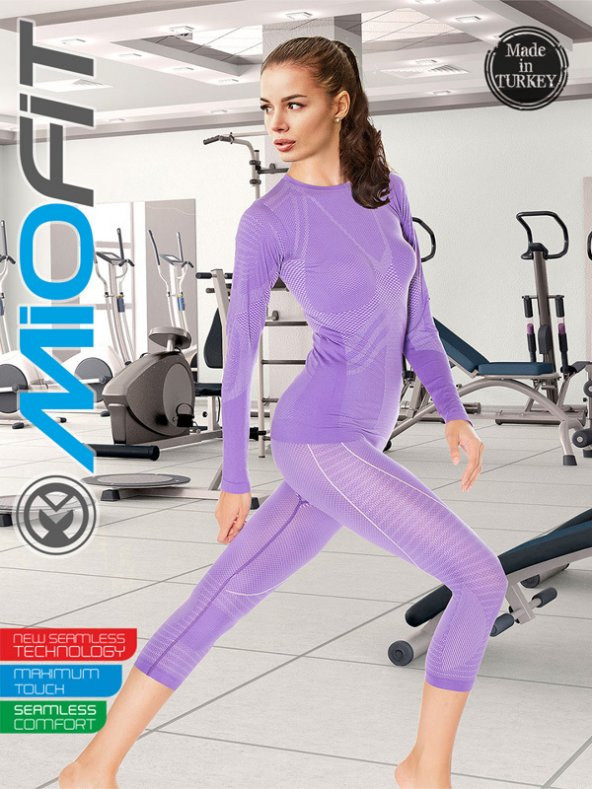 Energy Dry Fit Yüksek Bel 3/4 Seamless Spor Tayt - Resim 9