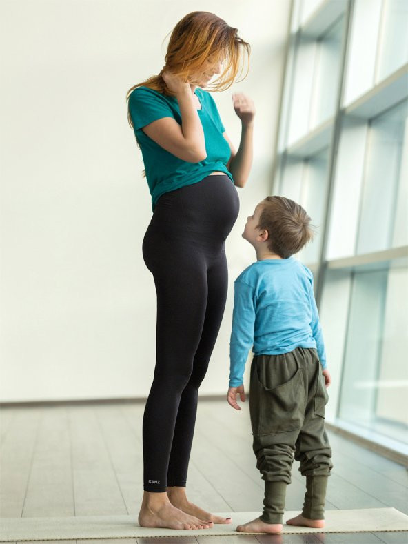 Seamless Yüksek Bel Hamile Tayt