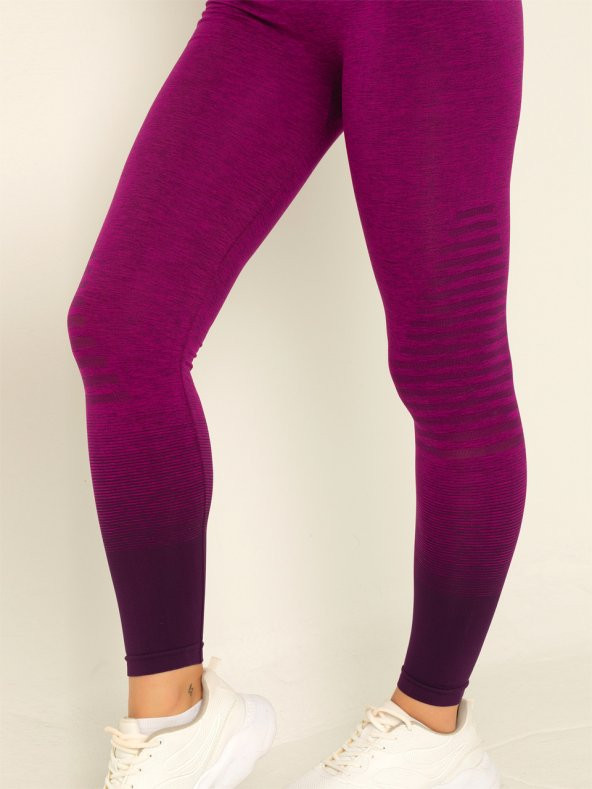 Macrophylla Yüksek Bel Toparlayıcı Seamless Spor Tayt - Resim 6