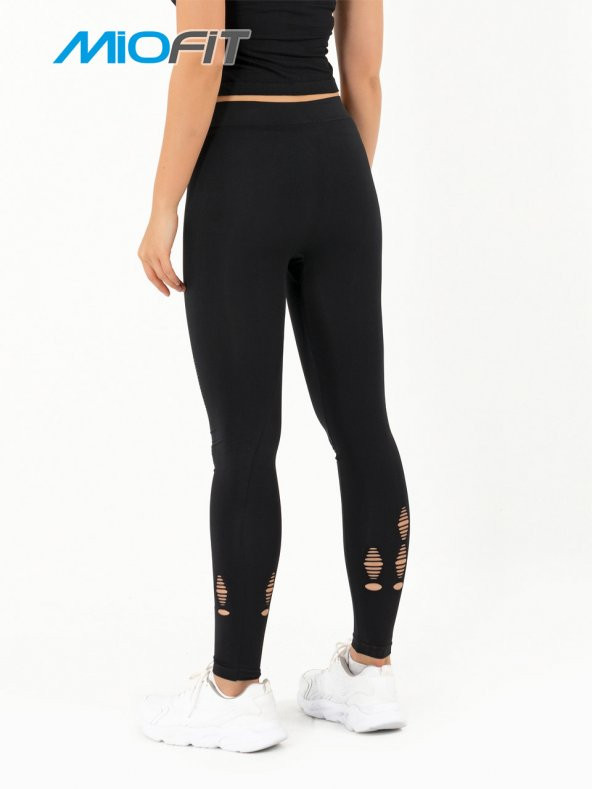 File Detaylı Seamless Spor Tayt - Resim 3