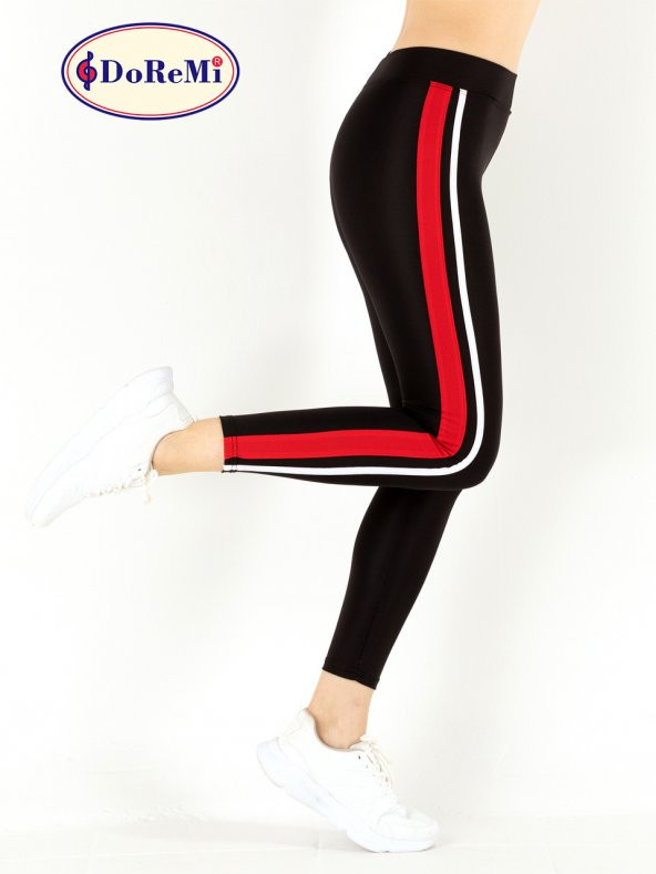 Active Sportive Çift Çizgili Tayt - Resim 5