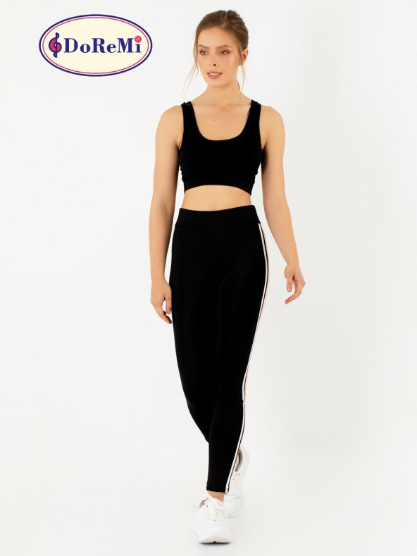 Active Sportive Çift Çizgili Tayt - Resim 3