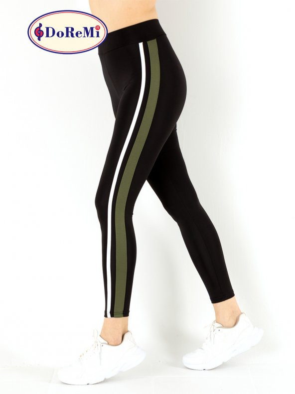 Active Sportive Çift Çizgili Tayt - Resim 2