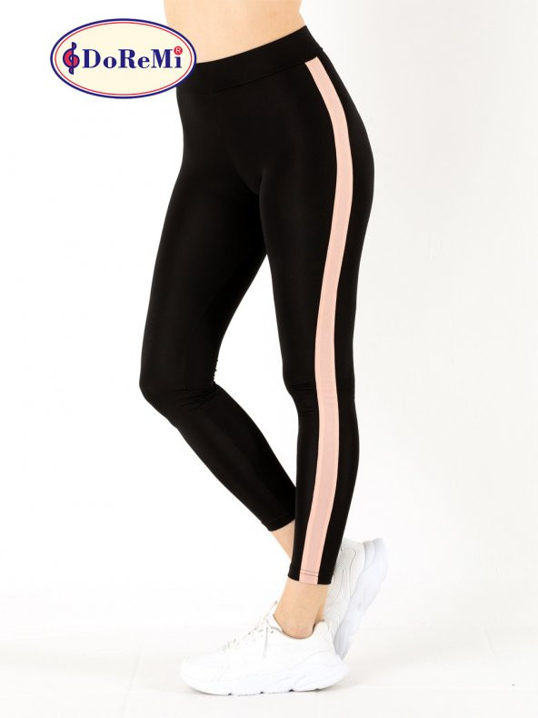 Active Sportive Kalın Çizgili Tayt - Resim 2