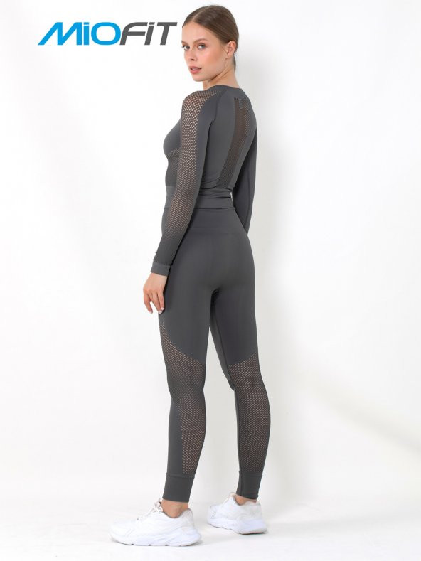 Efficiency Yüksek Bel Toparlayıcı Seamless Spor Tayt - Resim 3