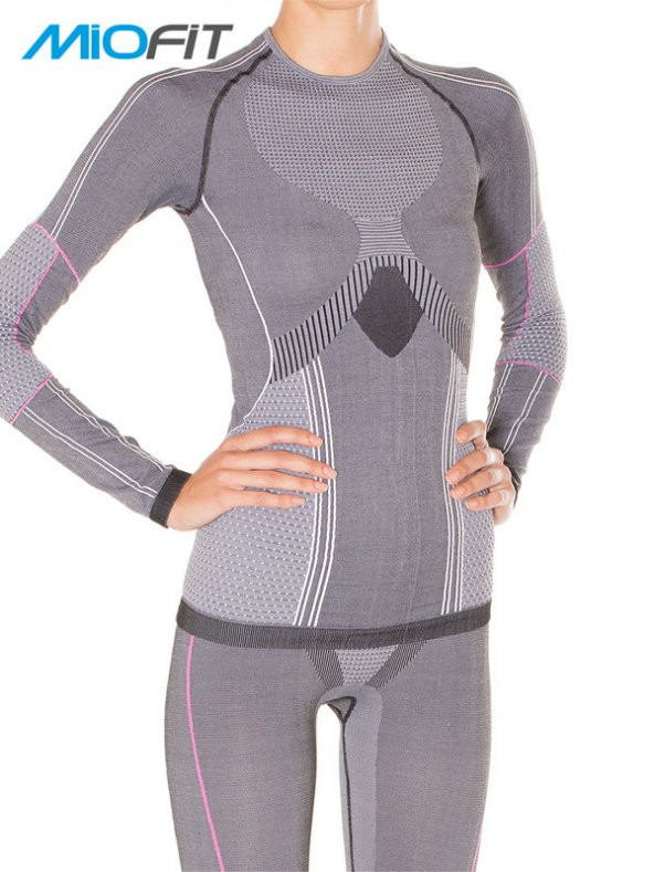 MioFit Kadın Running Power Fit Uzun Kollu Dikişsiz Spor Tişört - Resim 3