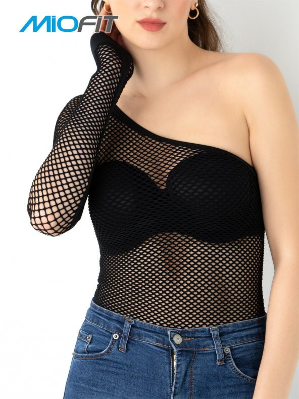 Kadın Onyx Tek Kollu Dikişsiz Spor Tişört - Resim 8