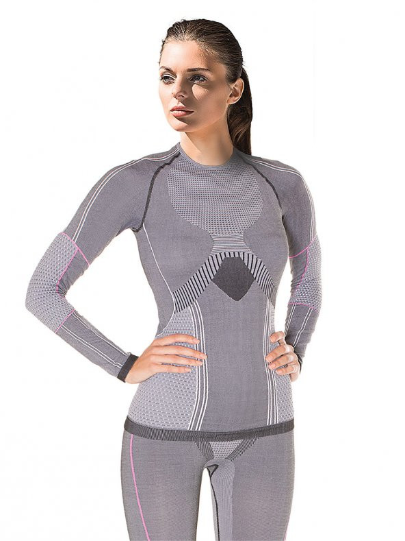 MioFit Kadın Running Power Fit Uzun Kollu Dikişsiz Spor Tişört - Resim 5