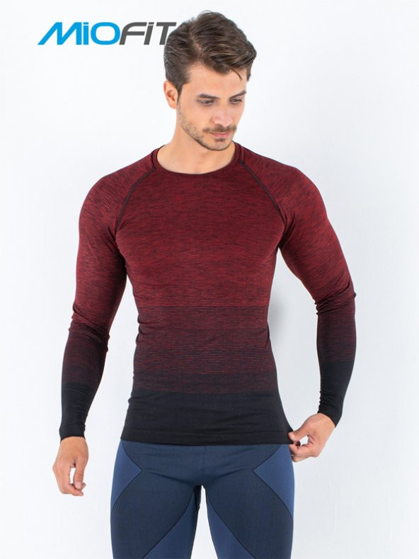 MioFit Erkek Active Dikişsiz Uzun Kollu Spor Tişört - Resim 5