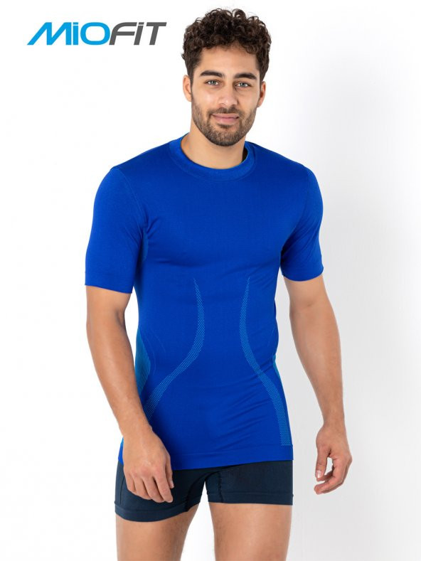 Erkek Active Wear Kısa Kollu Fonksiyonel Spor Tişört - Resim 2