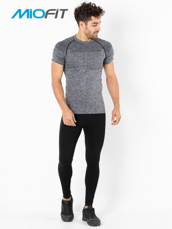 MioFit Erkek Phantom Kısa Kollu Dikişsiz Spor Tişört - Resim 3