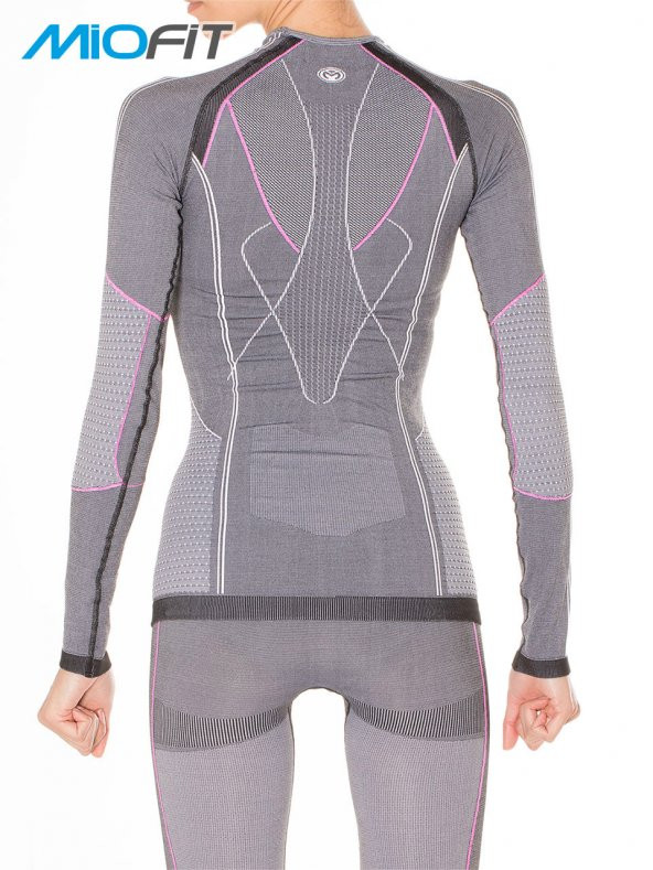 Kadın Running Power Fit Uzun Kollu Dikişsiz Spor Tişört - Resim 2