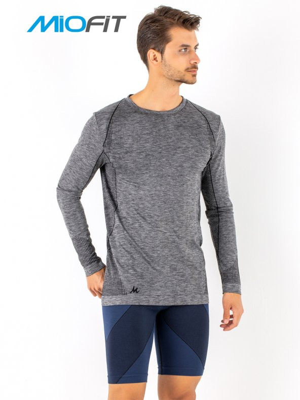 MioFit Erkek Active Wear Uzun Kollu Spor Tişört - 5