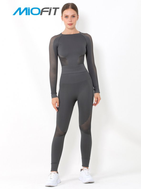 MioFit Kadın Efficiency Uzun Kollu Dikişsiz Spor Tişört - Resim 6