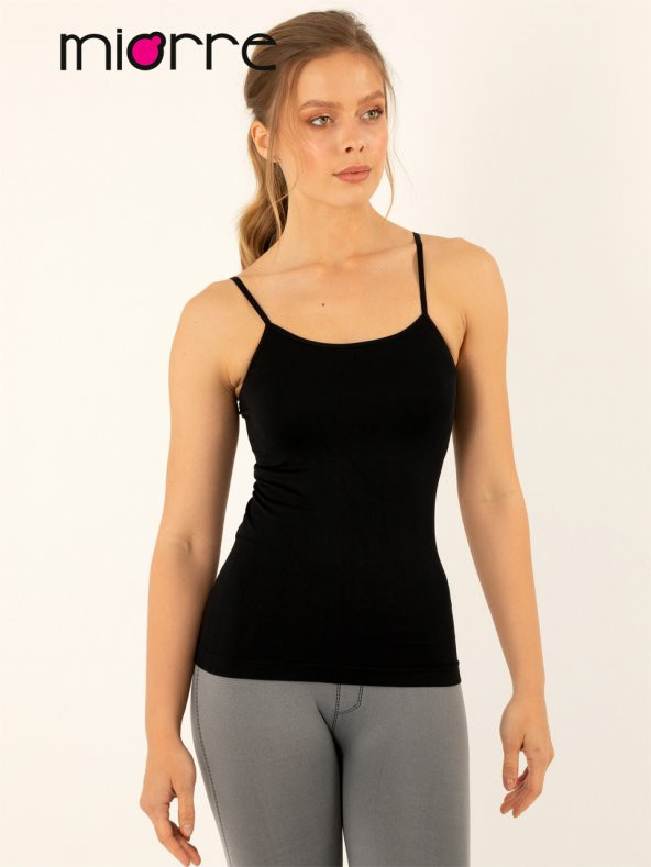 Seamless Dikişsiz İnce Askılı Tişört - Resim 7