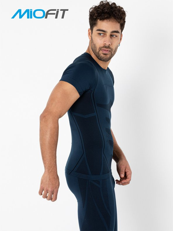 MioFit Erkek Cool Dry Kısa Kollu Dikişsiz Spor Tişört - Resim 4
