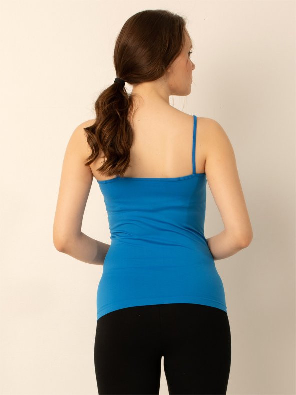 Bayan İnce Askılı Seamless Tişört - 4