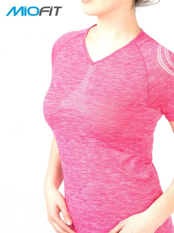 MioFit Kadın Dianthus Dikişsiz Spor Tişört - Resim 5