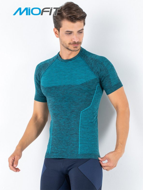 MioFit Erkek Active Kısa Kollu Dikişsiz Spor Tişört - Resim 9