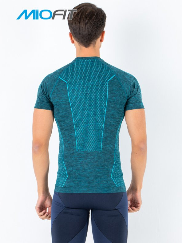 MioFit Erkek Active Kısa Kollu Dikişsiz Spor Tişört - Resim 12