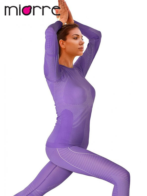 MioFit Kadın Energy Dry Fit Dikişsiz Spor Tişört - Resim 2