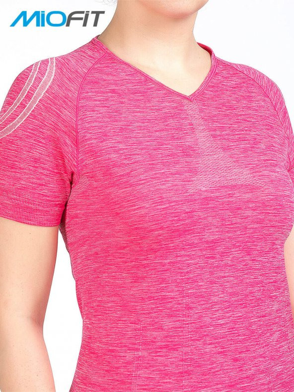 MioFit Kadın Dianthus Dikişsiz Spor Tişört - Resim 11