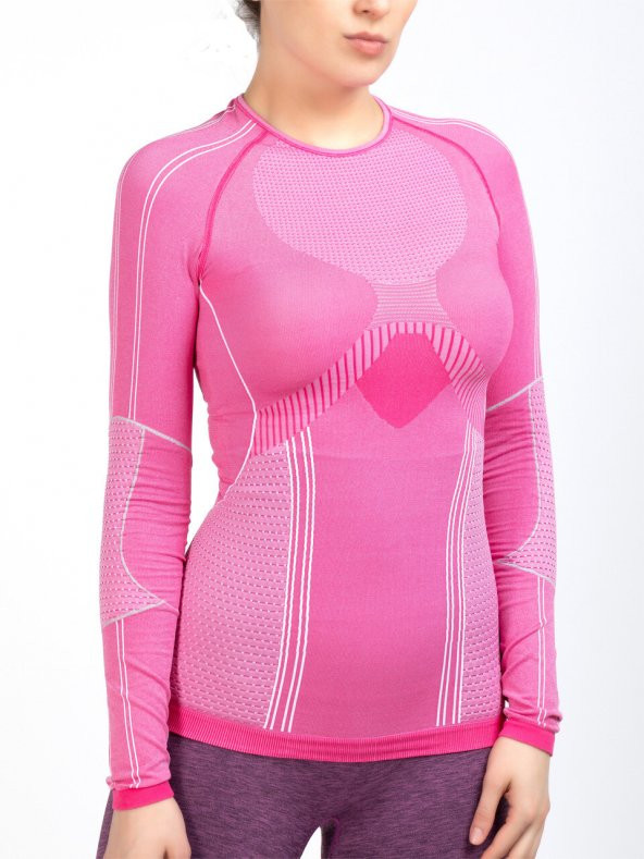 MioFit Kadın Pro Dry Fit Uzun Kollu Dikişsiz Spor Tişört - Resim 6