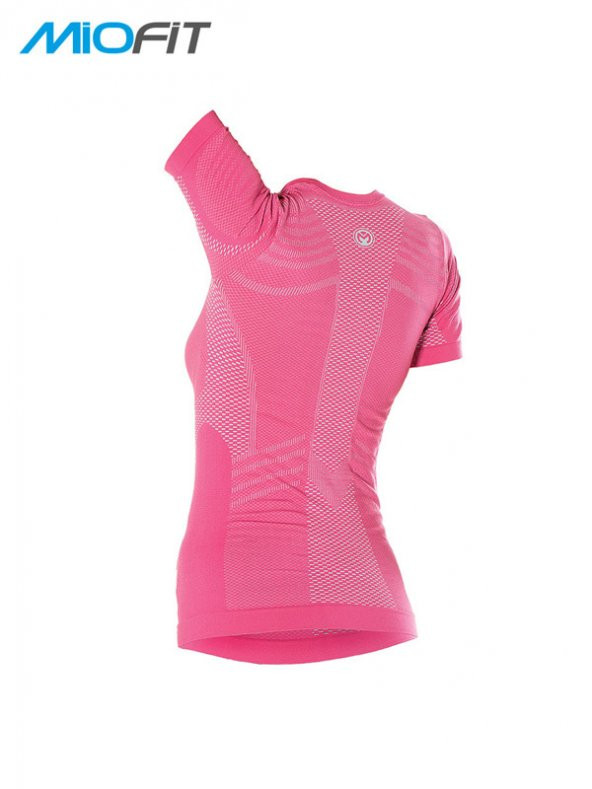 MioFit Kadın Energy Exercise Fit Kısa Kollu Dikişsiz Spor Tişört - Resim 3