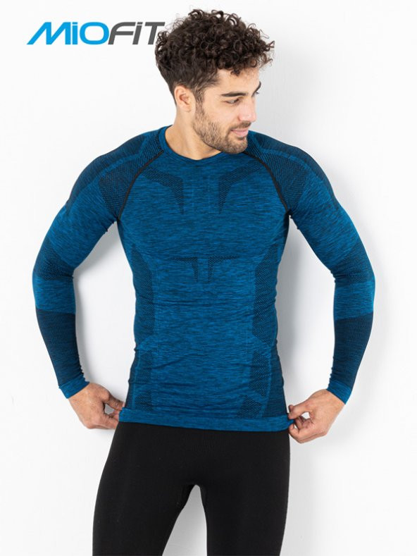 MioFit Erkek Active Sportive Uzun Kollu Dikişsiz Spor Tişört - 5