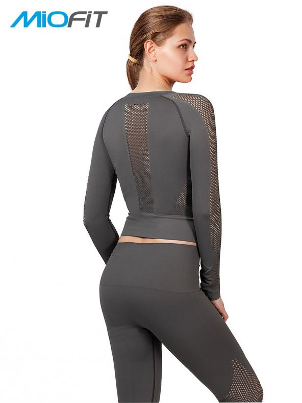 Kadın Efficiency Uzun Kollu Dikişsiz Spor Tişört - Resim 2