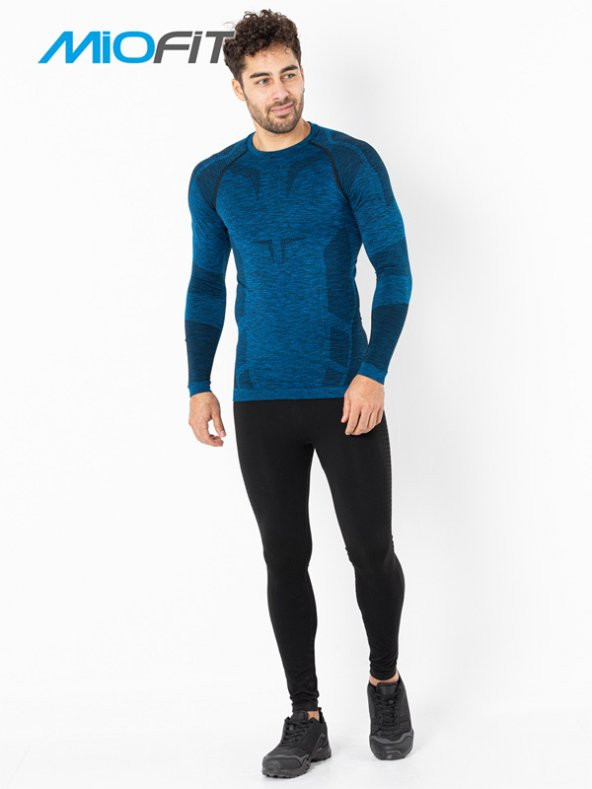 MioFit Erkek Active Sportive Uzun Kollu Dikişsiz Spor Tişört - 3