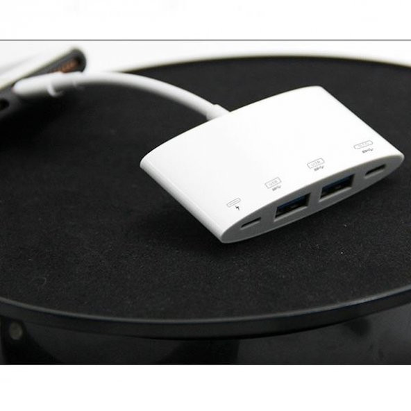 Coofbe İPhone İpad Usb Dönüştürücü 4in1 İPhone to Usb Kamera Adaptörü İphone Usb Kamera Mause Klavye - 3