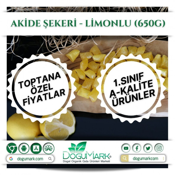 DoğuMark - Akide Şekeri - Limonlu (650g)