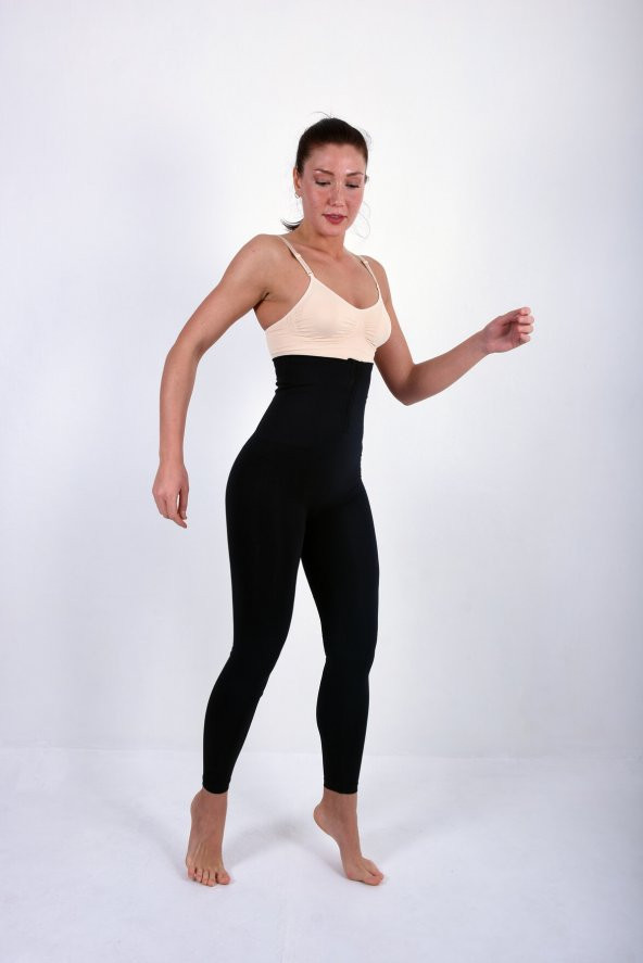 AGRAFLI YÜKSEK BEL KORSE TAYT - Resim 8