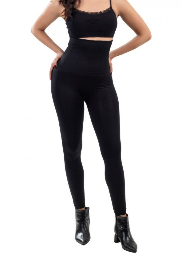 YÜKSEK BEL KORSE TAYT - Resim 4