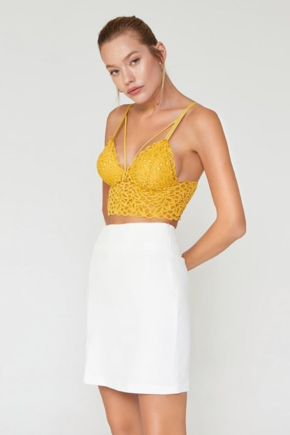 Liona Dantelli Ekru Bralet Takım - Resim 5