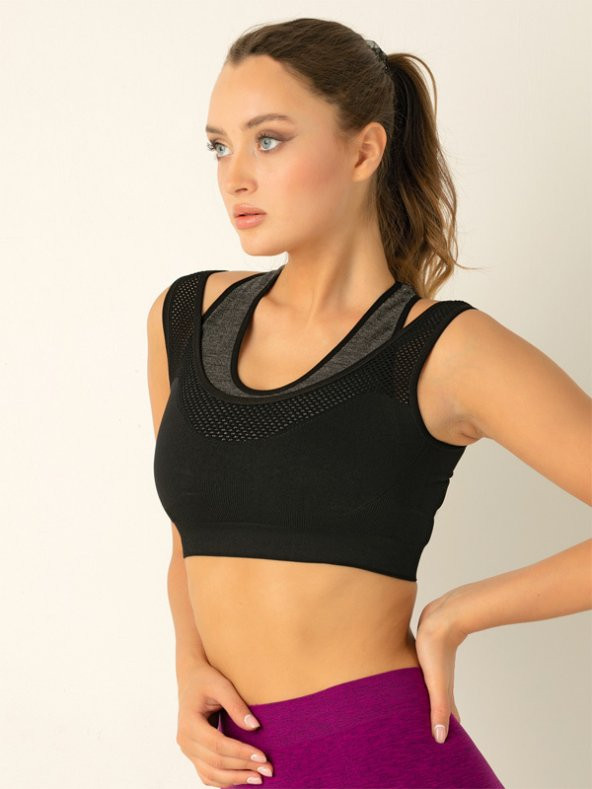 Seamless Melange Büstiyer - Resim 4