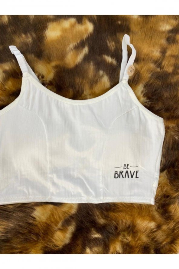 Bralet Fitilli Crop Süngerli Gündelik Sütyen - Resim 2