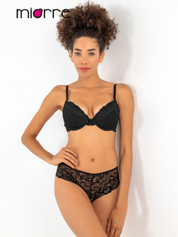 Push-Up Dolgulu Dantel Sütyen Takım ürün görseli