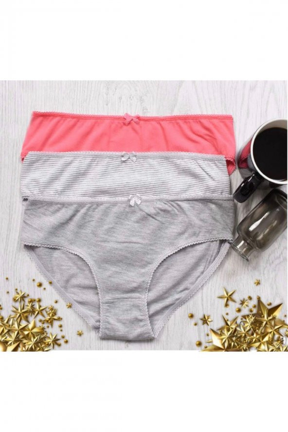 Kız Çocuk Desenli 3Lü Külot ürün görseli