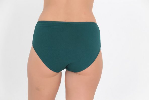 Dantel Detaylı Günlük Kadın Külot Yeşil - Resim 3