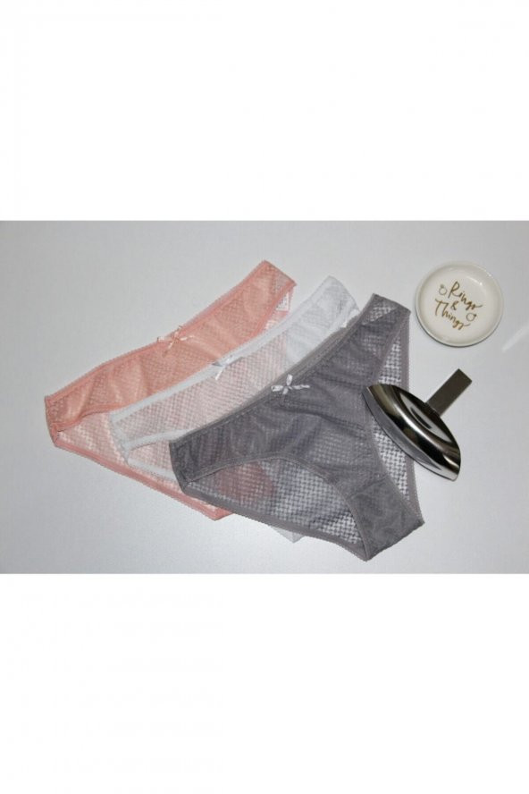 Dantelli 3’lü Kadın Slip ürün görseli