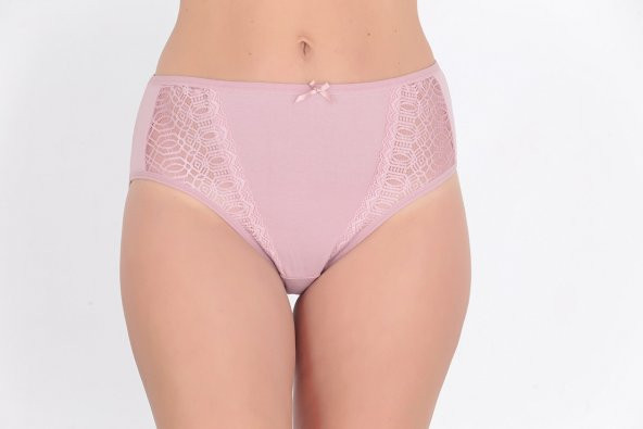 Dantel Detaylı Günlük Kadın Külot Gül Kurusu ürün görseli