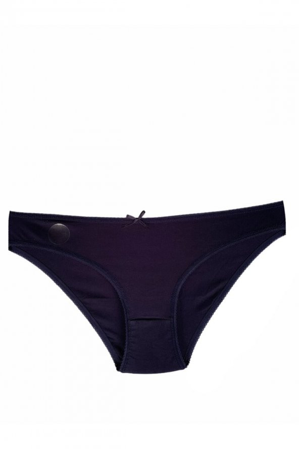 Kadın Slip Pamuklu Külot Koyu Mavi Renkli 7li Paket Iç Çamaşırı - Resim 3