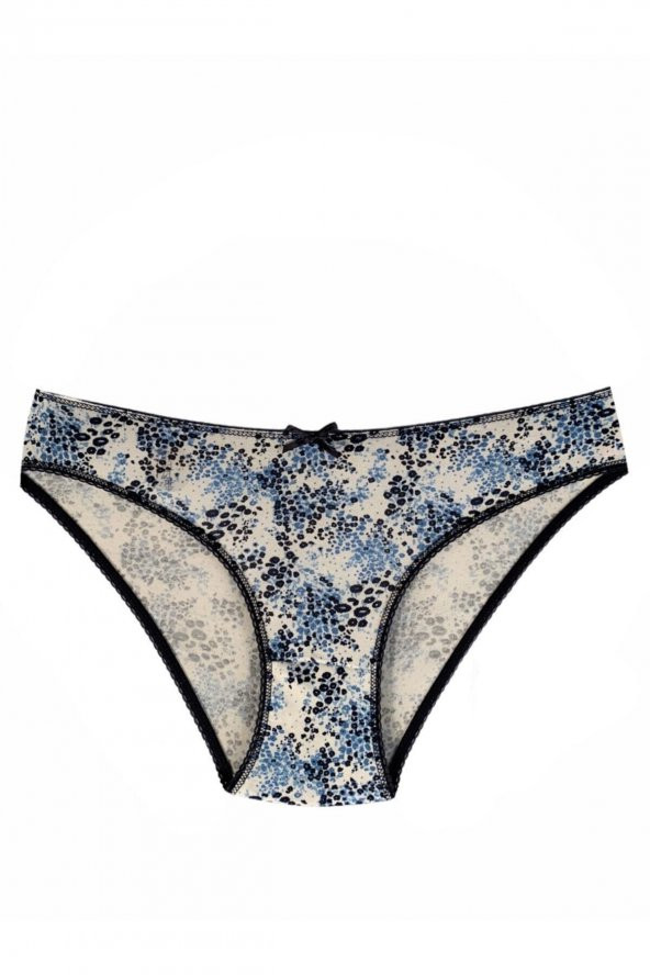 Kadın Slip Pamuklu Külot Koyu Mavi Renkli 7li Paket Iç Çamaşırı - Resim 8