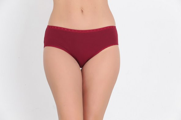 Yumuşak Dokulu Günlük Kadın Külot Bordo ürün görseli