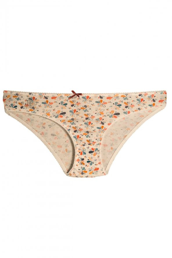 Kadın Pamuklu Slip Külot Sarı Ağırlıklı Karışık Renkte 7li Paket Iç Çamaşırı - Resim 2