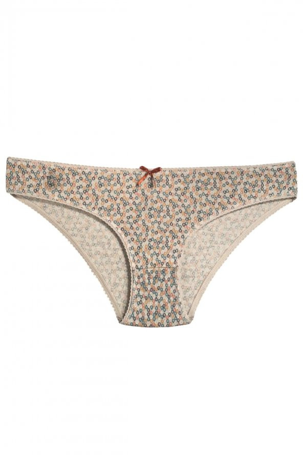 Kadın Pamuklu Slip Külot Sarı Ağırlıklı Karışık Renkte 7li Paket Iç Çamaşırı - Resim 8